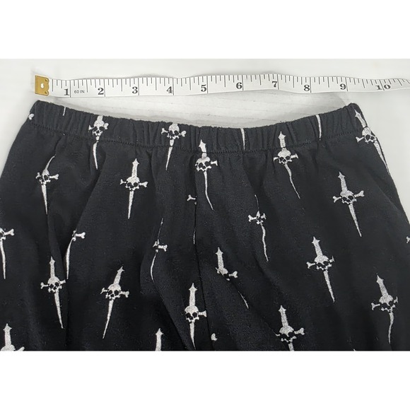 Vintage Lip Service Skull Dagger‎ Black Rock N' Roll Pants Gothic Emo Punk USA M - Picture 5 of 6
